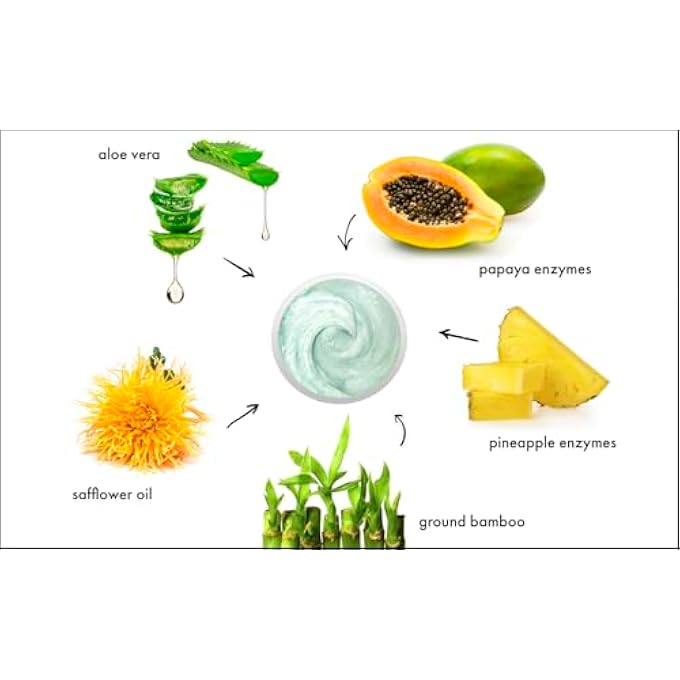 Raya BAMBOO FACIAL SCRUB (R-125) | HERBAL EXFOLIATING AND REFINING TREATMENT FOR DRY SKIN | HELPS REDUCE FINE LINES AND WRINKLES | MADE WITH BAMBOO AND JOJOBA BEADS - Image 2